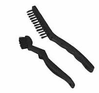 2 Pack Nylon Bristle Brush Metal Jewelry Making Cleaning Detailing Texture  Tool