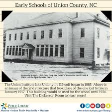 Tbt The Union Institute Was One Of Our County S Early Schools In Unionville Nc Pmp Ucpl Unioncountynchistory Union County North Carolina History Union