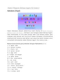 Buku bahasa inggris kelas 4 sd. Materi Pelajaran Bahasa Inggris Sd Kelas 3 Pdf