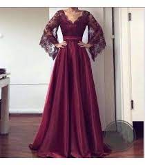 Ustu Dantel Alti Sifon Bordo Abiye Elbise Payet Elbise Balo Elbisesi