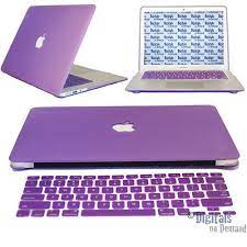 Digitalsondemand Purple Rubberized Hard Shell Case Cover With Free Keyboard Cover For Apple Macbook Air 13 13 Macbook Case Macbook Air Case Macbook Hard Case