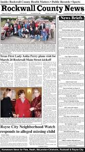 The reading for adults (rfa) literacy program offers free educational classes for rockwall county residents including: News Briefs Rockwall County News