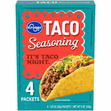 The seasoning also works for other recipes, like my taco chicken chili: Kroger Taco Seasoning Packets 4 Ct 1 25 Oz Kroger