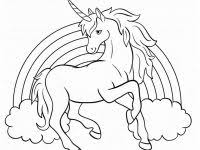 Download and print free unicorn and rainbow coloring pages. Printable Baby Unicorn Rainbow Coloring Pages Online Pictures Ecolorings Info