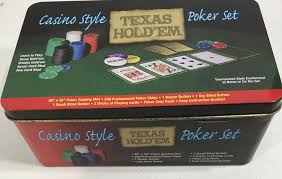 Casino Style Texas Hold Em Poker Set Gm 7320 Game Party Portable Travel Chips Diny In 2020 Poker Set Texas Holdem Poker Texas Holdem