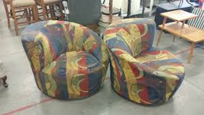 Groovy Pair Of Chairs Donated To Goodwill Liberty 19 99 Each Bean Bag Chair Chair Goodwill