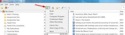 Adding References Manually Zotero For Law Library Guides At University Of Melbourne