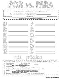 Learning When To Use Por And Para Can Be Very Tricky But It Doesn T Have To Be With The Acronym Dre Graphic Organizers High School Spanish Teaching High School