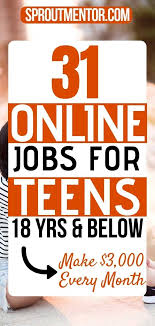 31 Part Time Online Jobs From Teens Near Me Sproutmentor Jobs For Teens Online Jobs For Teens Online Jobs