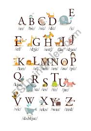 Each alphabet is represented by an animal whose name begins with the alphabet. Alphabet Animals Esl Worksheet By Roman Svozilek