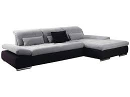 Canape Dangle Santa Fe En Tissu Gris Et Noir Avec 3 Coussins Code Article 230812