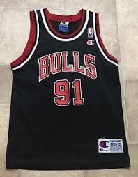 Details About Vintage Dennis Rodman Chicago Bulls Authentic Champion Nba Jersey Size Youth M