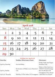 25 26 27 28 29 30 31 sun mon tue wed thu fri sat 4 1 2 3 4 5 6 7 2018 april. Malaysia Monthly Calendar April 2018 Year
