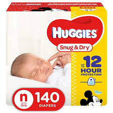 Huggies Snug Dry Diapers Size Newborn 140 Count Giga Jr Pack Packaging May Vary Best Newborn Diapers Newborn Diapers Baby Diapers
