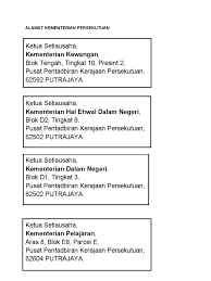 Blok d1, d2 & d9, kompleks d, pusat pentadbiran,kerajaan persekutuan, 62546 putrajaya | tel: Alamat Kementerian