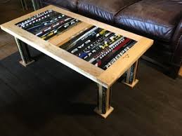Hockey stick coffee table #1. Reustix Man Cave Tables Reustix