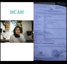 Surat keterangan kehilangan dari kantor polisi setempat; Gadis Cantik Asal Cimahi Ini Dilaporkan Hilang Bandung Kita