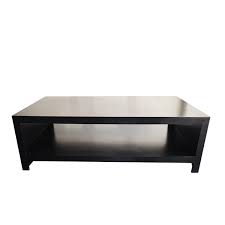 Let it be open with your favourite objects on by simply rotating half of the circular lid, the expression of the table is ever changeable. Black Painted Coffee Table Ericsim Furniture S