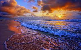 Download hd sunset wallpapers best collection. Beach Sand Sky Sunset Evening Hd Wallpaper Free