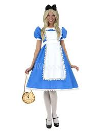 Un completo y bonito vestido para mujer con el que maravillar a todos en cualquier evento. Disfraz De Alicia En El Pais De Las Maravillas Alice In Wonderland De Poliester Azul Con Adorno Para L Alicia Disfraz Vestidos De Carnaval Ropa De Vestir Mujer