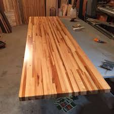 The butcher block top overhangs … the entire project is made from maple. 1 1 2 Quot X 30 Quot X 36 Quot Forever Joint Rock Hard Maple Butcher Block Top Custom Sizes Avail Wooden Kitchen Table Diy Kitchen Table Butcher Block Tables