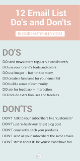 How to email photos the proper way? How To Send Emails Your Subscribers Love 12 Email List Do S And Don Ts Blog Beautifully Email Marketing Email Marketing Lists Email Marketing Strategy