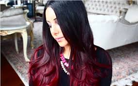 Idée tendance coupe coiffure femme 2017/ 2018 : Le Ombre Hair Rouge Proche Du Tie And Dye 33 Modeles De Coloration Ombre Hair Rouge Cerise