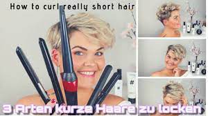 Es ist nicht ganz leicht, kurzes haar zu locken, da du meist nicht viel haar hast, um damit zu arbeiten. 3 Arten Kurze Haare Zu Locken Alcinastyle Schutzschild Youtube Short Hair Styles Really Short Hair Hair
