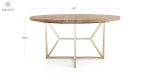 Hayes 60 Round Acacia Dining Table Reviews Crate And Barrel Dining Table Table Crate And Barrel