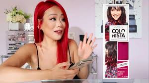 That being said, bright, unnatural red is one of the hardest colors to maintain, and requires a lot of care and upkeep. Dying My Hair Red At Home L Oreal Paris Colorista Semi Permanent Hair Color Youtube