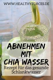 Chia Wasser Zum Abnehmen Einfaches Rezept Mit Zitrone Zitrone Abnehmen Zitronen Diat Abnehmen