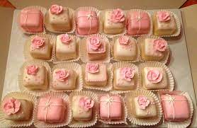Petit Fours For A Baby Shower Baby Shower Cakes Brunch Cake Baby Shower Cakes Girl