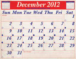 Download December 2012 Printable Calendar Life After Breakfast