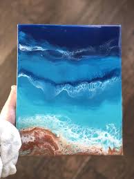 How To Use Resin In Acrylic Pouring To Paint Waves And Create Lacing Water breaks down the binder in acrylic, thinning the paint so that it. acrylic pouring to paint waves