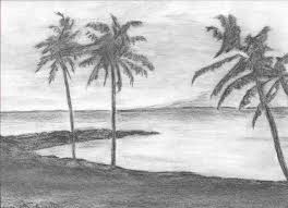How to draw easy pencil sketch scenery ,landscape pahar and river side scenery drawing Landscape Pencil Drawing At Paintingvalley Com Explore Collection Of Landscape Pencil Drawing