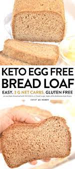 Eggless Vegan Keto Bread Loaf With Almond Flour Recipe Low Carb Recipes Dessert Best Keto Bread Easy Keto Bread Recipe