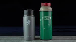 Stainless steel all around, with a lanyard to keep the cap on. The Thermodynamics Of Vacuum Insulated Bottles An Investigation Vernier