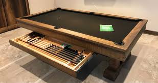 You Can Add A Drawer That Sits Under The Frame On The Breckenridge Pool Table Dining Table Olhausen Pool Table Billiards