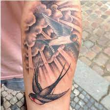 My action camera stopped recording when i was doing the baby angel and stairways, but i was able to record the clouds and rays for a good friend of mine. Storm Cloud With Sun Tattoo Sparrows With Clouds Tattoo Tattoo Ideas Cloud Tattoo Design Cloud Tattoo Sky Tattoos