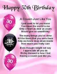 Other people take their 30th birthday as a fresh new start.it's the time to get serious with life, be braver and bolder with their choices, and go after what they truly want in life. Fridge Magnet Personalised Poem Cousin Poem 30th Birthday Free Gif Happy 18th Birthday Quotes Birthday Greetings For Mother Birthday Wishes For Sister