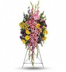 Rainbow Of Remembrance Spray In Loveland Co Rowes Flowers Sympathy Flowers Memorial Flowers