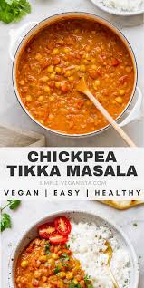 Kichererbsen Masala Milchfrei Rezept Tikka Vegan C Nutrition Tips For Vegans Ve Vegan Tikka Masala Tikka Masala Recipe Chickpea Tikka Masala Recipe
