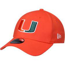 Men S New Era Orange Miami Hurricanes Basic 39thirty Flex Hat Miami Hurricanes Hats Miami Hurricanes Hat