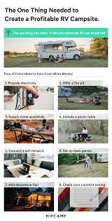 The One Thing You Need To Create A Profitable Rv Campsite Plus 8 Rv Campsite Rv Parks And Campgrounds Campsite