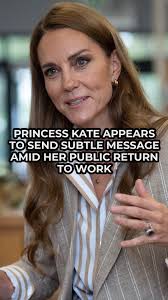 Princess Kate appeared to send a subtle message amid her public return to  work today. Kate, 43, visited the RHS's Wellbeing Garden at Colchester  Hospital to highlight nature's therapeutic benefits, marking her