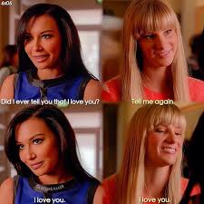 Glee 6x06 What The World Needs Now Santana And Brittany Glee Santana And Brittany Glee Cast Glee Funny