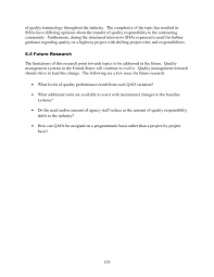 Definition a research proposal is a comprehensive plan for a research project. Chapter 6 Conclusions Limitations And Future Research Alternative Quality Management Systems For Highway Construction The National Academies Press