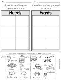 Needs in this social studies activity for preschoolers and younger kids. Needs And Wants Cut And Paste Worksheets Teaching Resources Tpt
