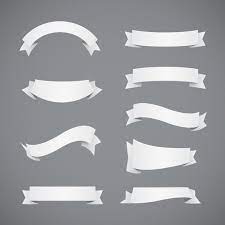 Skachivajte Kollekciya Belye Lenty Besplatno White Ribbon Vector Free Ribbon Banner