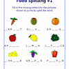 Students use word bank to help them identify healthy habits. 1